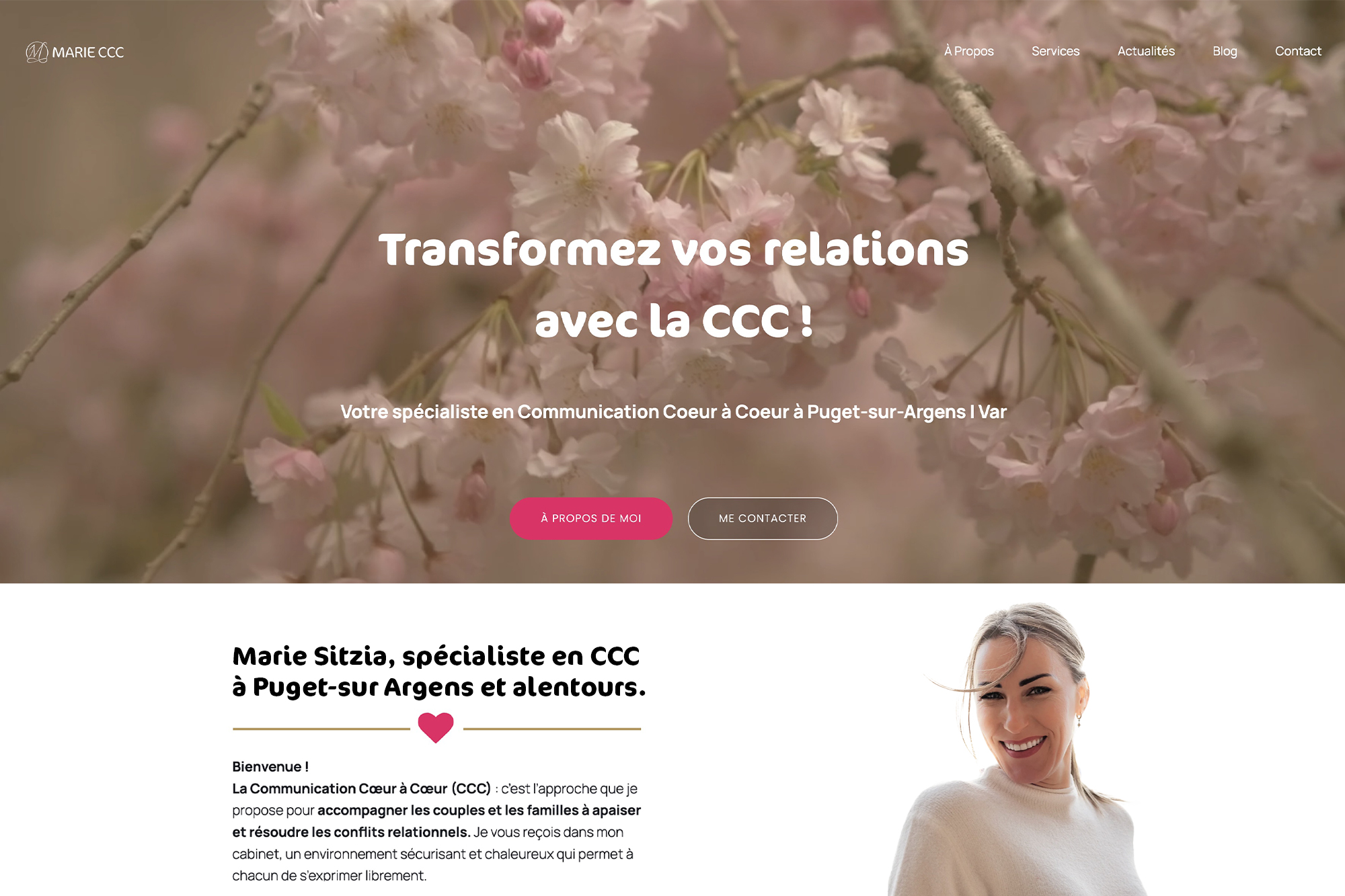 Exemple de création de site vitrine sur wordpress